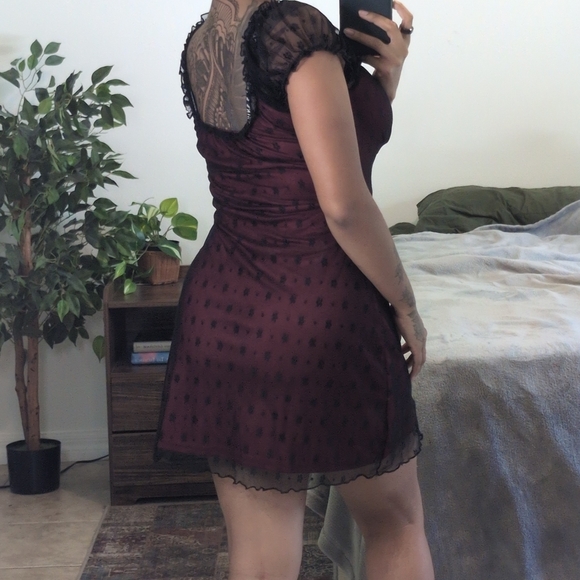 Red Mini Dress - Picture 6 of 8